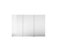 Armoire de toilette burgbad Eqio avec applique LED et éclairage du plan de toilette, 3 portes, charnières centrales à gauche, 1200x800x170mm, SPGT120RF6584, Corps: Gris foncé mat