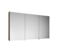 Armoire de toilette burgbad Eqio avec éclairage LED à poser, 3 portes, charnières centrales à droite, 1400x800x170mm, SPGS140RF3180, Corps: Décor Cachemire Chêne