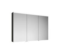 Armoire de toilette burgbad Eqio avec éclairage LED à poser, 3 portes, charnières centrales à gauche, 1200x800x170mm, SPGS120LF2010, Corps: Gris brillant
