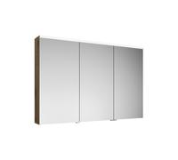 armoire de toilette burgbad Eqio avec éclairage LED à poser, 3 portes, charnières centrales à gauche, 1200x800x170mm, SPGS120RF5662, Corps: Décor chêne Urban