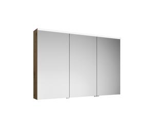 armoire de toilette burgbad Eqio avec éclairage LED à poser, 3 portes, charnières centrales à gauche, 1200x800x170mm, SPGS120RF5662, Corps: Décor chêne Urban