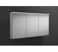 Armoire de toilette burgbad Junit avec éclairage horizontal LED SPIY120, charnière de porte centrale à gauche, largeur : 1200mm, SPIY120R