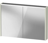 Armoire de toilette Duravit D-Code, prise type F (EU, DE), 2 portes, champ lumineux LED en haut, 1000x700mm, 7 W, DC71070HHHH0000, Couleur: Vert pâle mat