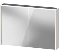 Armoire de toilette Duravit D-Code, prise type J (CH, LI), 2 portes, champ lumineux LED en haut, 1000x700mm, 7 W, DC7107022222000, Couleur: Blanc brillant