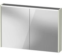Armoire de toilette Duravit D-Code, prise type J (CH, LI), 2 portes, champ lumineux LED en haut, 1000x700mm, 7 W, DC71070HHHH2000, Couleur: Vert pâle mat