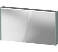 Armoire de toilette Duravit D-Code, prise type J (CH, LI), 2 portes, champ lumineux LED en haut, 1200x700mm, 9 W, DC71080HGHG2000, Couleur: Vert fjord mat