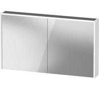Armoire de toilette Duravit D-Code, prise type J (CH, LI), 2 portes, champ lumineux LED en haut, 1200x700mm, 9 W, DC7108018182000, Couleur: Blanc mat
