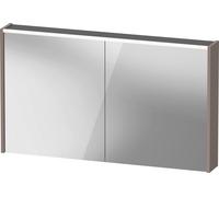 Armoire de toilette Duravit D-Code, prise type J (CH, LI), 2 portes, champ lumineux LED en haut, 1200x700mm, 9 W, DC7108043432000, Couleur: Basalte mat