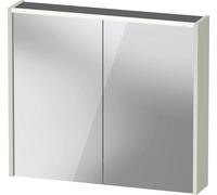 Armoire de toilette Duravit D-Code, prise type J (CH, LI), 2 portes, champ lumineux LED en haut, 800x700mm, 6 W, DC71060HHHH2000, Couleur: Vert pâle mat