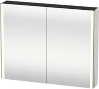 Armoire de toilette Duravit XSquare avec éclairage LED 100,0x15,6 cm, XS711304040, Couleur: Laque noire brillante