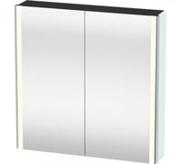 Armoire de toilette Duravit XSquare avec éclairage LED 80,0x15,6 cm, XS711209292, Couleur: Gris pierre Vernis satiné mat Soie