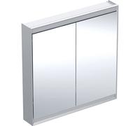 Geberit ONE armoire de toilette avec ComfortLight, 2 portes, montage en saillie, 90x90x15cm, 505.813.00.1, Couleur: aluminium anodisÃ©