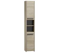 Armoire de toilette haute avec étagères MARGO - oak sonoma