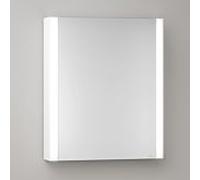 Armoire de toilette KEUCO Somaris avec éclairage 14501511101 65x73,5x13 cm, montage mural, 1 porte, miroir chauffant, charnières à droite, blanc mat