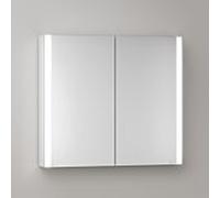 Armoire de toilette KEUCO Somaris avec éclairage 14502002100 80 x 71 x 12,7 cm, miroir, 2 portes, montage mural