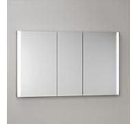 Armoire de toilette KEUCO Somaris avec éclairage 14514853100 120 x 71 x 11,5 cm, fixation murale, 3 portes, décor chêne clair