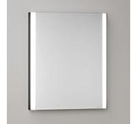 Armoire de toilette KEUCO Somaris avec éclairage intégré 14511371200 60 x 71 x 11,5 cm, 1 porte, fixation murale, charnière à gauche, noir mat