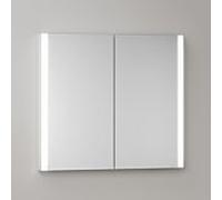 Armoire de toilette KEUCO Somaris avec éclairage intégré 14512002101, 80 x 71 x 11,5 cm, miroir, 2 portes, fixation murale, miroir chauffant