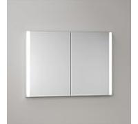 Armoire de toilette KEUCO Somaris avec éclairage intégré 14513002101, 100 x 71 x 11,5 cm, miroir, 2 portes, fixation murale, miroir chauffant