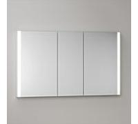 KEUCO SOMARIS Armoire de toilette encastrable 3 portes, avec miroir chauffant, 1200mm, 14514003101, Couleur: Miroir