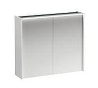 Armoire de toilette Laufen LED H4037621122601 82 x 71,5 x 21 cm, 2 portes à fermeture amortie, blanc mat