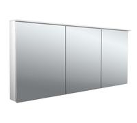 Armoire de toilette LED design emco flat 2 avec lampe à poser, 3 portes,