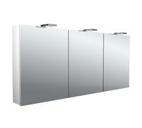emco puree 2 Style Armoire de toilette avec éclairage LED avec spots à poser, 3 portes, 1600x711x153mm, 979705307