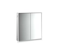 Armoire de toilette lumineuse emco loft, 600 mm, modèle encastré, aluminium/m...
