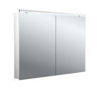 Armoire de toilette lumineuse LED emco flat 2 classic avec lampe à poser, 2 p...