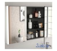 Armoire de toilette miroir et 3P avec éclairage latéral ALLIANCE 1000 - SALGAR 83222