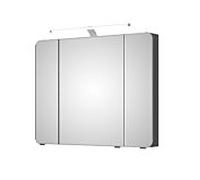 Armoire de toilette Pelipal Série 4005 992.829.002 Luminaire LED en saillie, 90x70,3x17 cm, gris quartz brillant Select , chromé