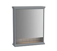 Armoire de toilette VitrA Valarte LED 62229 63 x 17 x 76 cm, ouverture à droite, 1 porte miroir, corps gris mat
