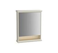 Armoire de toilette VitrA Valarte LED 62230 63 x 17 x 76 cm, ouverture à droite, 1 porte miroir, corps ivoire mat