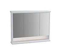 Armoire de toilette VitrA Valarte LED 62234 98x17x76cm, 3 portes miroir, corps blanc mat