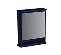 Armoire de toilette VitrA Valarte LED 65791 63x17x76, à gauche, étagère ouverte éclairée, corps laqué bleu acier