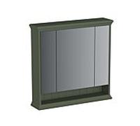 Armoire de toilette VitrA Valarte LED 65832, 78 x 17 x 76 cm, 3 portes miroir, corps laqué vert vintage
