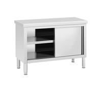 Armoire de travail inox - PREMIUM - 120 x 50 cm - 390 kg - Royal Catering RCAT-120/50-WTP