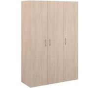 Armoire - EASY LIFE - Décor Chêne clair - 3 portes battantes - L120,2 x H180 x P49,7cm - PARISOT EASY LIFE