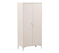 Armoire Design 2 Portes "Piring" 85cm Beige