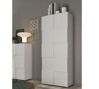 Armoire design laqué blanc 2 portes MADO