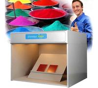 Armoire d'évaluation de couleur avec six sources lumineuses, boîte à lumière LED pour textile, quincaillerie, cuir, plastique, tissu