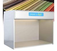 Armoire d'évaluation de couleur, boîte à lumière assortie avec 6 sources lumineuses D65 TL84 UV F CWF U30 pour impression textile jouets