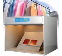 Armoire d'évaluation de couleur Caisson lumineux LED pour impression textile Tissu Vêtements Couleur Test 6 sources lumineuses