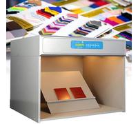 Armoire d'évaluation des couleurs avec 6 sources de lumière - Idéal pour les outils de correspondance des couleurs et de contrôle de la qualité des tissus