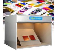 Armoire d'évaluation des couleurs avec 6 sources de lumière LED pour des textiles, des impressions et des jouets précis - Boîte à lumière idéale pour l'évaluation des couleurs et le contrôle de la