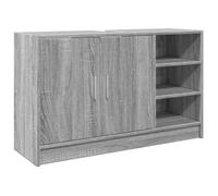 Armoire d'évier - ASHATA - BK848127 - Bois d'ingénierie - Sonoma gris - 90x29x55 cm