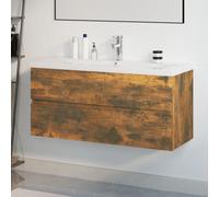 Armoire d'Evier avec Lavabo Intégré Salle de Bain Bois d'Ingénierie vidaXL
