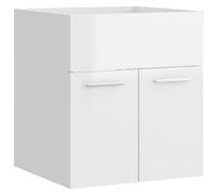 Armoire D'évier Blanc Brillant 41x38,5x46 Cm Aggloméré - Vidaxl Blanc