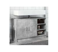 vidaXL Armoire d'évier gris béton 90x29x55 cm en bois d'ingénierie