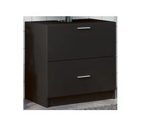 Armoire d'évier noir 59x37x59 cm bois d'ingénierie, armoire de salle de bain, armoire de rangement salle de bain, 848109